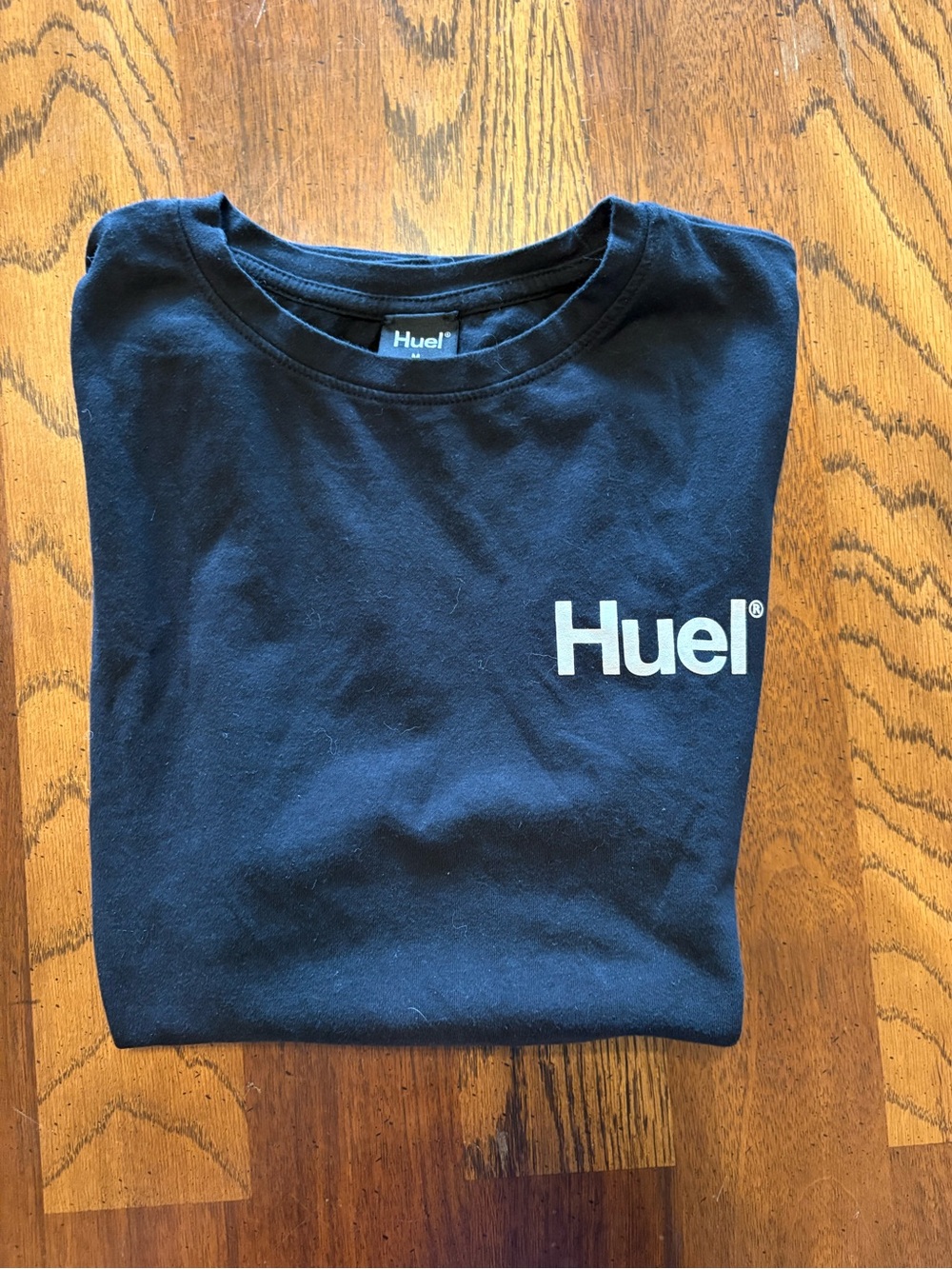 HUE Black T-Shirt with White HUE Logo